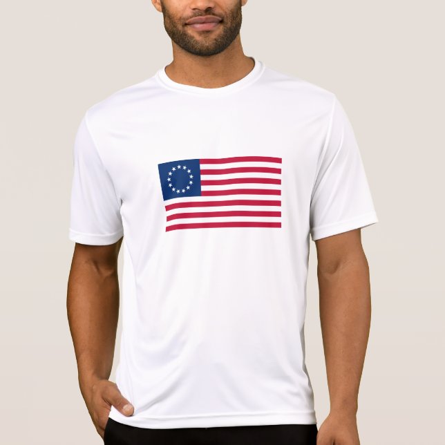 Camiseta Bandera estadounidense de Betsy Ross (Anverso)