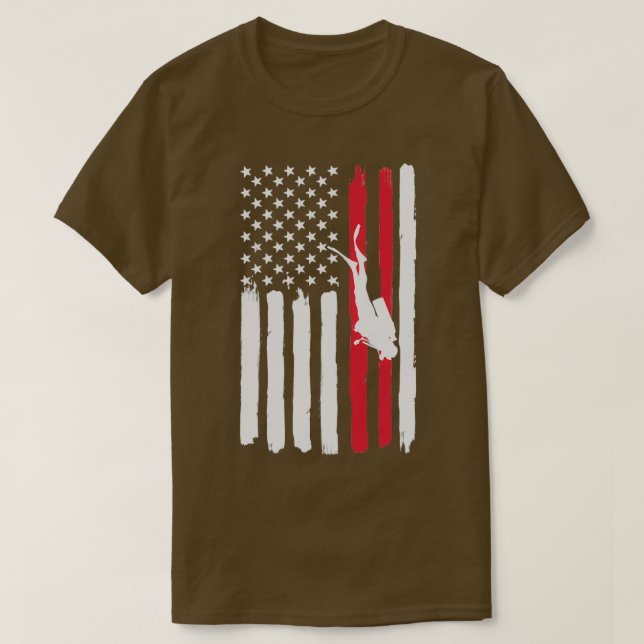 Camiseta Bandera estadounidense de buceo (Diseño del anverso)