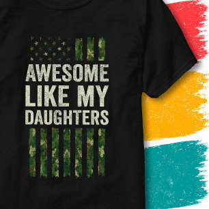 Camiseta Bandera estadounidense de camuflaje militar impres