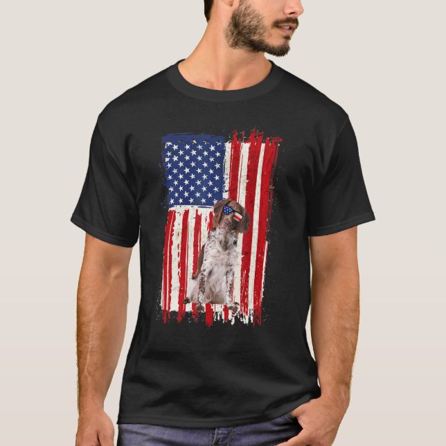 Camiseta Bandera estadounidense de caza puntera Independenc (Anverso)