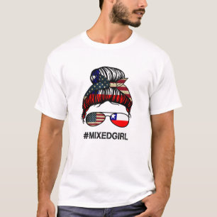 Camiseta Bandera estadounidense de Chile - Bollo de mensaje