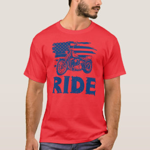Camiseta Bandera estadounidense de ciclismo