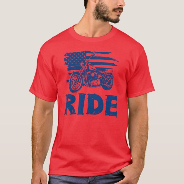 Camiseta Bandera estadounidense de ciclismo (Anverso)