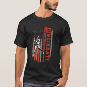 Camiseta Bandera Estadounidense de Cincinnati City Baseball