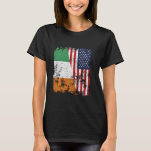 Camiseta Bandera estadounidense de Cote Divoire con problem