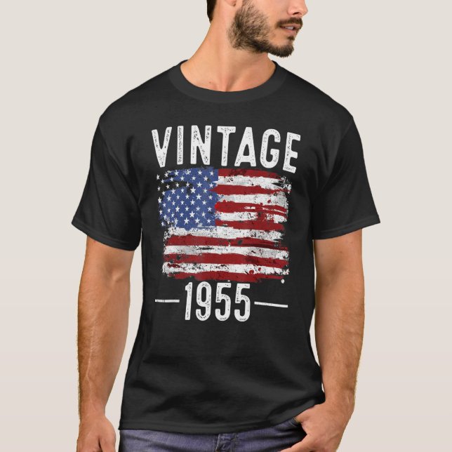 Camiseta Bandera Estadounidense de cumpleaños número 67, ba (Anverso)