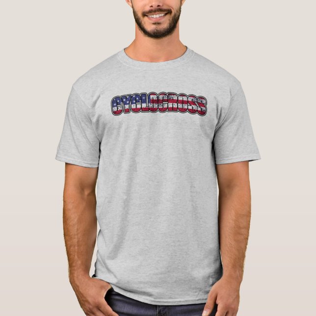 Camiseta Bandera estadounidense de Cyclocross (Anverso)