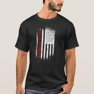 Camiseta Bandera estadounidense de Cyclocross