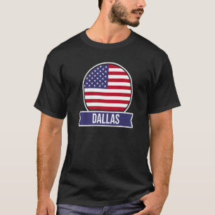 Camiseta Bandera estadounidense de Dallas USA