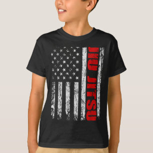 Camiseta Bandera estadounidense de EE. UU. piojos Jiu Jitsu