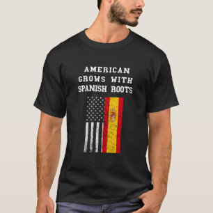 Camiseta Bandera estadounidense de EE.UU. Rota España Españ