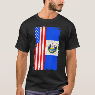 Camiseta Bandera estadounidense de El Salvador Patrimonio R