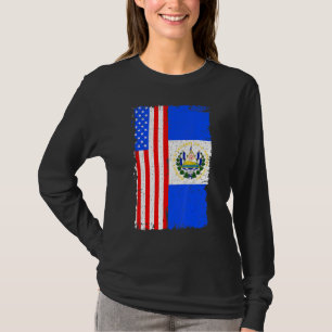 Camiseta Bandera estadounidense de El Salvador Patrimonio R