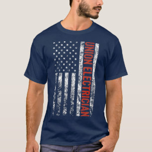 Camiseta Bandera estadounidense de Electricidad de la Unión