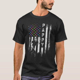Camiseta Bandera estadounidense de época Orgullosa Bowler d