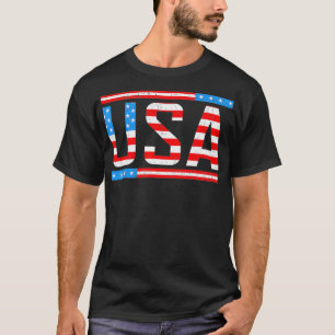 Camiseta Bandera estadounidense de Estados Unidos 4 de juli