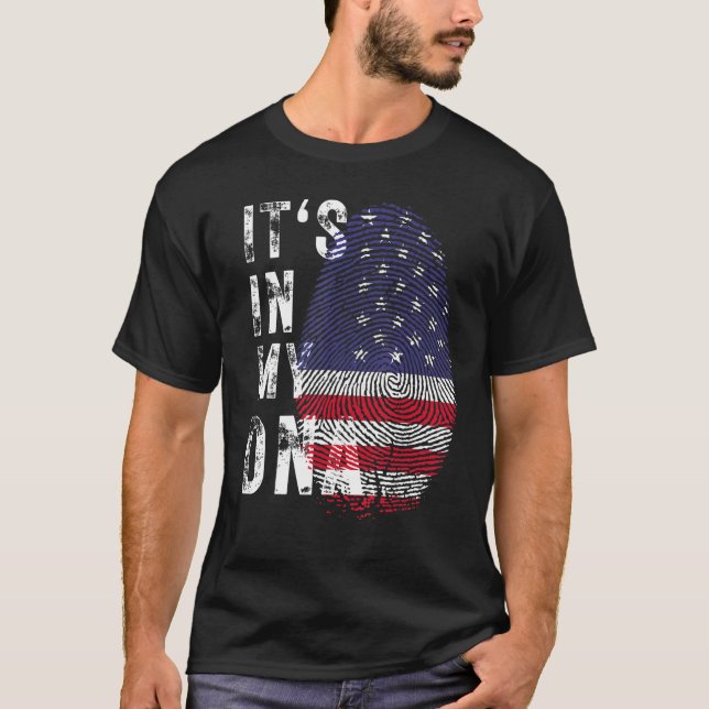 Camiseta Bandera estadounidense de Estados Unidos está en m (Anverso)