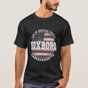 Camiseta Bandera estadounidense de Foxboro Massachusetts