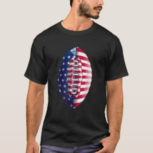 Camiseta Bandera Estadounidense De Fútbol Cute 4 De Julio D