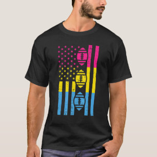 Camiseta Bandera Estadounidense De Fútbol Pansexual Pan Pri