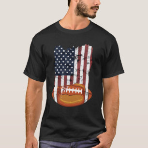 Camiseta Bandera Estadounidense De Fútbol Patriótico