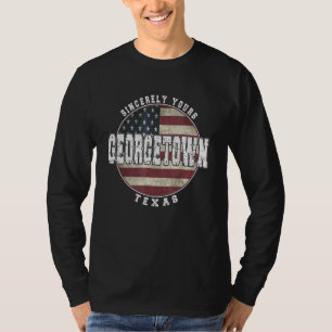 Camiseta Bandera estadounidense de Georgetown Texas Vintage