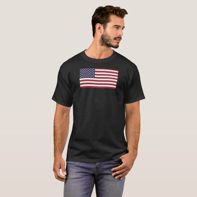 Camiseta Bandera estadounidense de gran tamaño (Anverso completo)