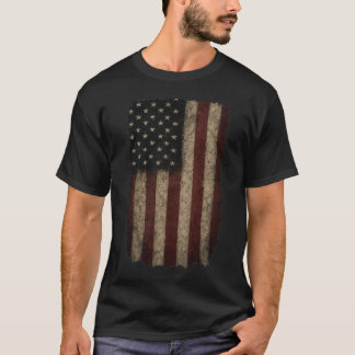 Camiseta Bandera estadounidense de Grunge
