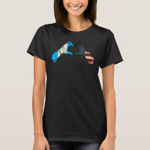 Camiseta Bandera estadounidense de Guatemala Estados Unidos
