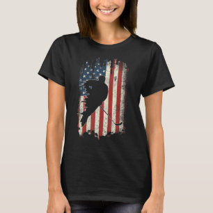 Camiseta Bandera estadounidense de hockey vintage Guay Usa