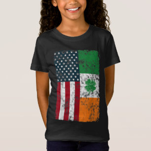Camiseta Bandera estadounidense de Irlanda Distancia patrió