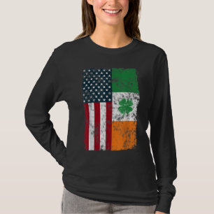 Camiseta Bandera estadounidense de Irlanda Distancia patrió