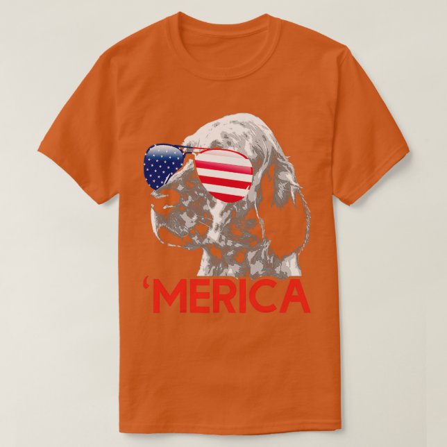 Camiseta Bandera estadounidense de la bandera norteamerican (Diseño del anverso)