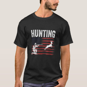 Camiseta Bandera estadounidense de la caza de venados en te