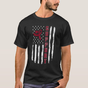 Camiseta Bandera estadounidense de la cinta de sensibilizac