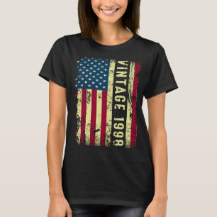 Camiseta Bandera estadounidense de la época de 1998 25 años