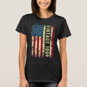 Camiseta Bandera estadounidense de la época de 1998 25 años