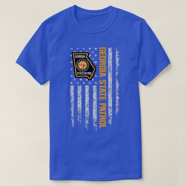Camiseta Bandera estadounidense de la Patrulla Estatal de G (Diseño del anverso)
