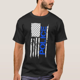 Camiseta Bandera estadounidense de la Semana de la Policía