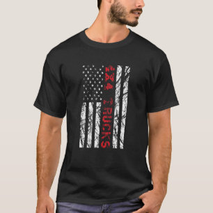 Camiseta Bandera estadounidense de los camiones 4x4