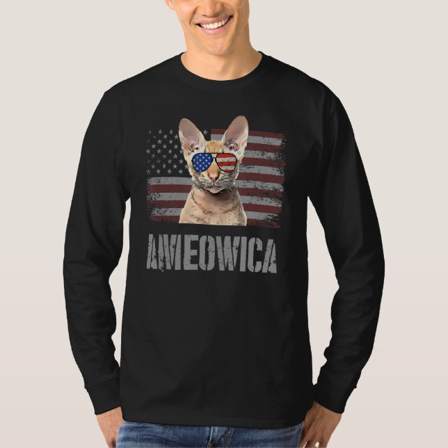 Camiseta Bandera Estadounidense De Los Estados Unidos Como  (Anverso)