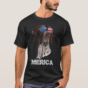 Camiseta Bandera Estadounidense De Los Estados Unidos De Co