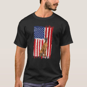 Camiseta Bandera estadounidense de los Grandes Caninos Dane