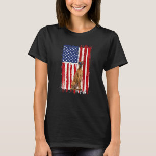 Camiseta Bandera estadounidense de los Grandes Caninos Dane