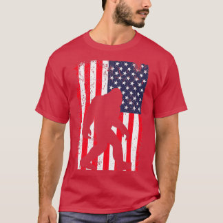 Camiseta Bandera estadounidense de los pies gigantes