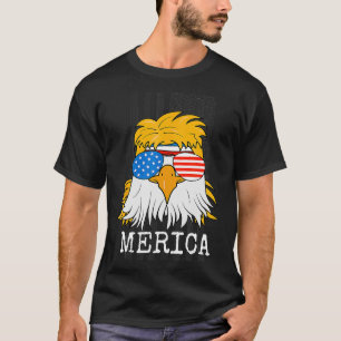 Camiseta Bandera estadounidense de Merica Bald Eagle 4 de j