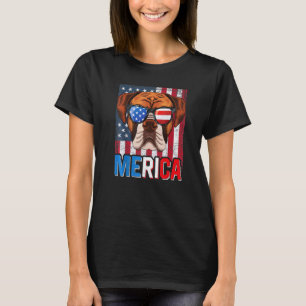 Camiseta Bandera Estadounidense De Merica Boxer Dog 4 De Ju