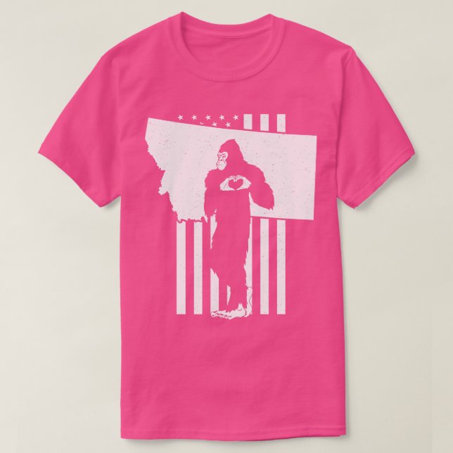 Camiseta Bandera estadounidense de Montana (Diseño del anverso)