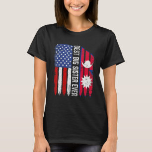 Camiseta Bandera estadounidense de Nepal bandera mejor gran