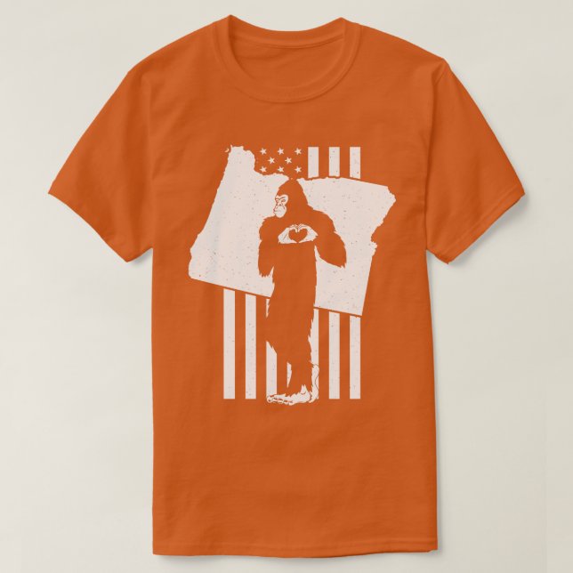 Camiseta Bandera estadounidense de Oregón (Diseño del anverso)